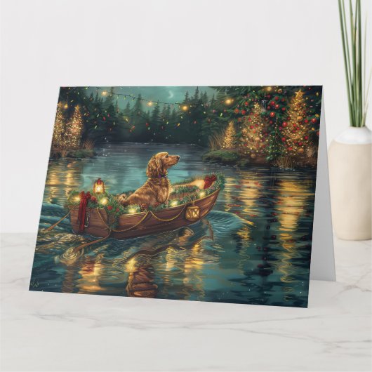 Carte Voyage festif de Noël de la livre afghane (Devant)