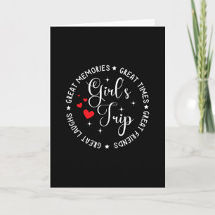 Carte Voyage Filles 2025 Week-end de vacances pour femme