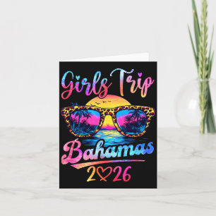 Carte Voyage Filles Bahamas 2026 Vacances d'Été Correspo