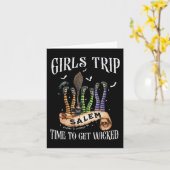 Carte Voyage Filles Rétro Salem Il Est Temps D'Obtenir S (Fleur jaune)