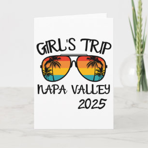 Carte Voyage Filles Vallée de Napa 2025 Vacances d'Été A