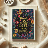 Carte Voyage fleur sauvage tendance Merci Inspirivity