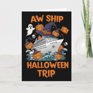 Carte Voyage Halloween Joyeux Halloween Citrouille Squel