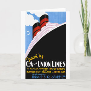 Carte Voyage par C et A et par Union Lines