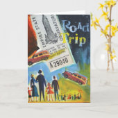 Carte voyage par la route (Fleur jaune)