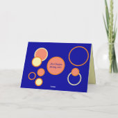 Carte Voyage par Tandem Bicycle Anniversaire (Dos)