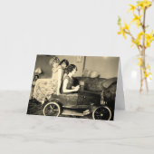 Carte Voyage sur la route (Fleur jaune)