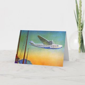 Carte Voyage transpacifique vintage
