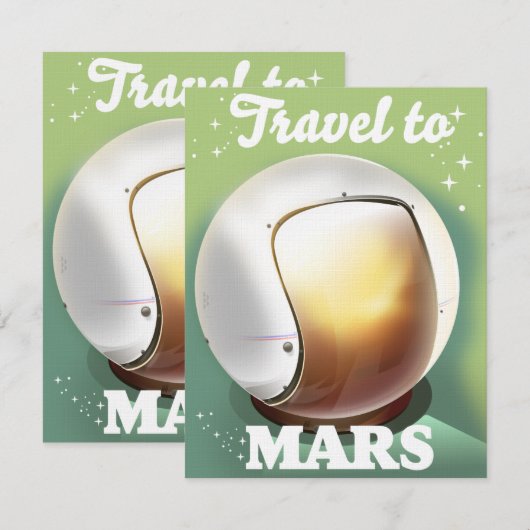 Carte Voyage vers Mars (Devant / Derrière)