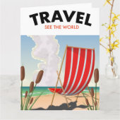 Carte Voyage Voir le monde (Fleur jaune)