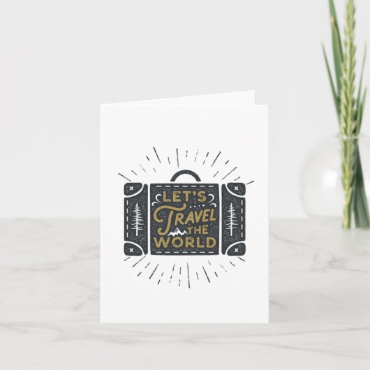 Carte Voyageons dans le monde (Devant)