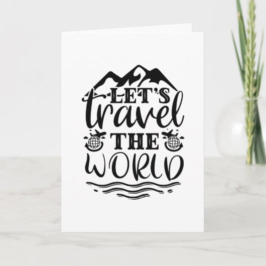 Carte Voyageons dans le monde (Devant)