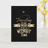 Carte Voyager, C'Est Comme Vacances (Fleur jaune)