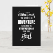 Carte Voyager Citations Aventure Citation Idée cadeau (Fleur jaune)
