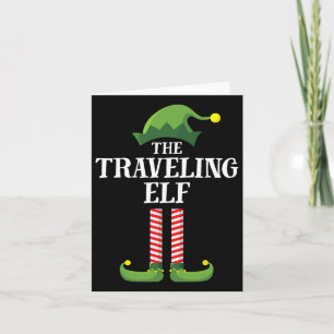 Carte Voyager Elf Correspondant Famille Groupe de Noël