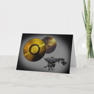 Carte Voyager vaisseau spatial et record d'or