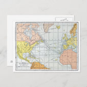 CARTE : VOYAGES ATLANTIQUES (Devant / Derrière)