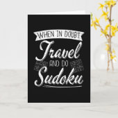 Carte Voyageur du monde Sudoku Puzzle Lover (Fleur jaune)