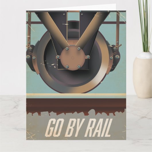 Carte Voyagez en train (Devant)