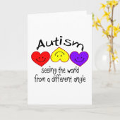 Carte Voyant le monde d'un angle différent (Hrts) (Fleur jaune)