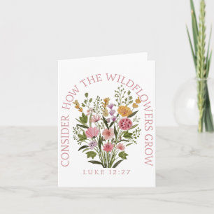 Carte Voyez Comment les Fleurs sauvages grandissent Jésu