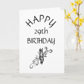Carte VRAI AMITIÉ ***HEUREUX 28ème anniversaire**** (Fleur jaune)