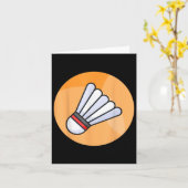 Carte Vraiment comme le volant de badminton 5  (Fleur jaune)