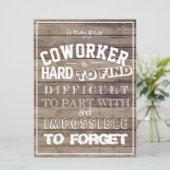 Carte Vraiment super coworker citation appréciation merc (Debout devant)