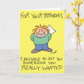 Carte Vraiment voulu (Fleur jaune)