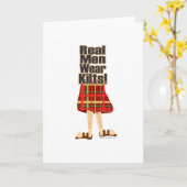 Carte Vrais kilts de vêtements pour hommes (Fleur jaune)