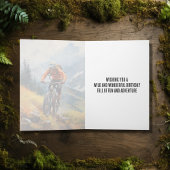 Carte VTT Watercolor Joyeux anniversaire