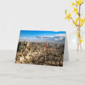 Carte Vue aérienne de Tokyo, Japon (Fleur jaune)