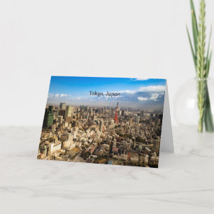 Carte Vue aérienne de Tokyo, Japon