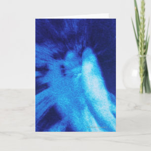 Carte Vue arrière de sculpture en ange, finition de