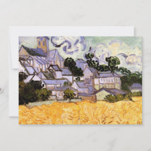 Carte Vue d'Auvers avec l'église par Vincent van Gogh
