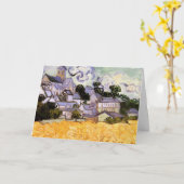 Carte Vue d'Auvers avec l'église par Vincent van Gogh (Fleur jaune)