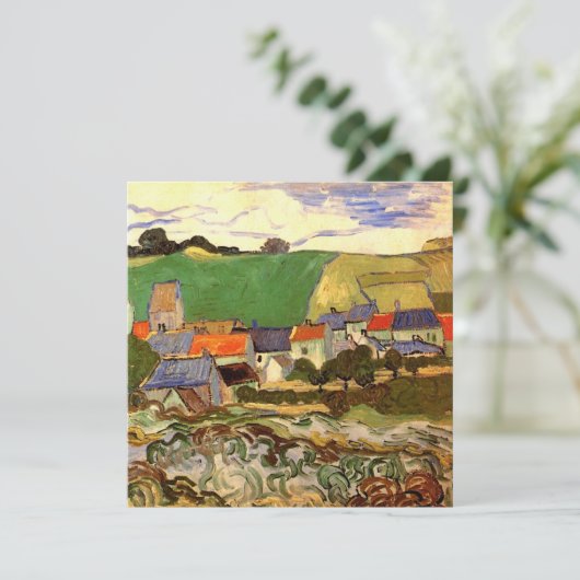 Carte Vue d'Auvers par Vincent van Gogh (Debout devant)