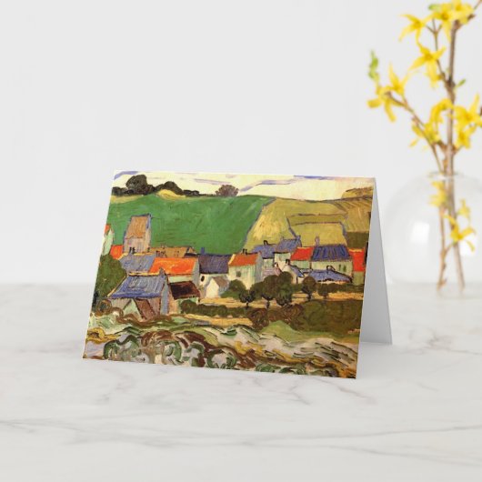 Carte Vue d'Auvers par Vincent van Gogh (Fleur jaune)