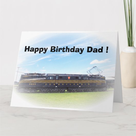 Carte Vue de côté du chemin de fer GG-1 #4800 de la (Devant)