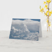 Carte Vue de cumulus de ciel (Fleur jaune)