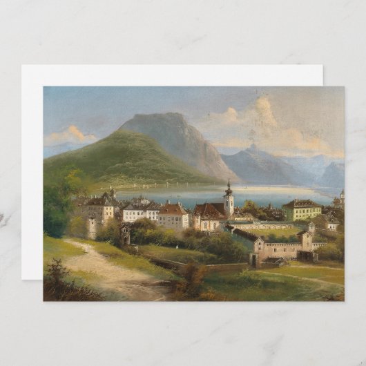 Carte Vue de Gmunden | Johann Wilhelm Jankowsky (Devant / Derrière)