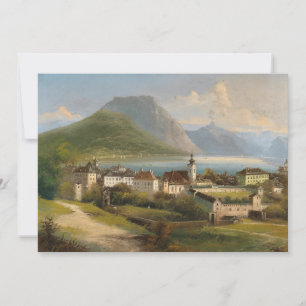 Carte Vue de Gmunden Johann Wilhelm Jankowsky