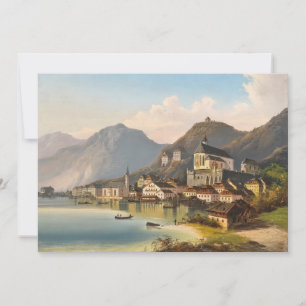 Carte Vue de Hallstatt Johann Wilhelm Jankowsky