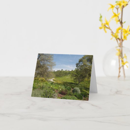 Carte Vue de jardin de perron (Fleur jaune)