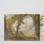 Carte Vue de la cathédrale de Salisbury (par John Consta (Debout devant)