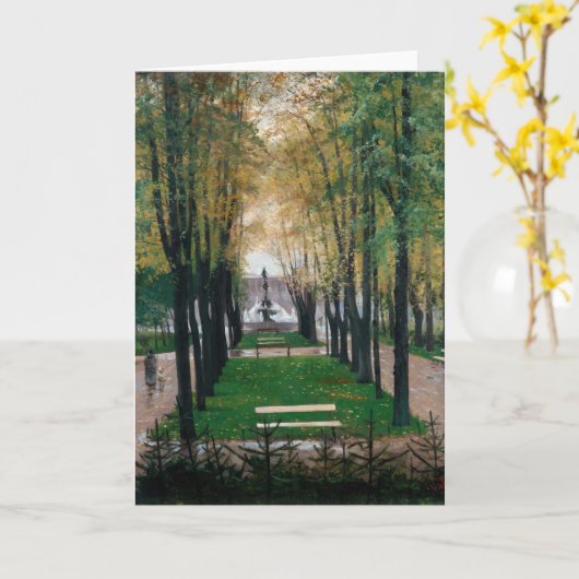 Carte Vue de la Galerie Fürstenberg | Hugo Birger (Fleur jaune)