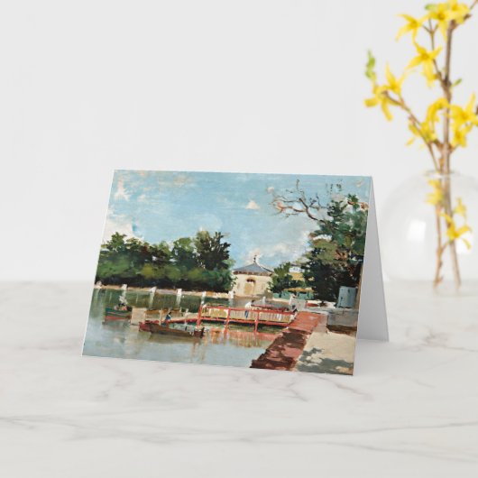 Carte Vue de la Jetty | Joaquín Sorolla (Fleur jaune)