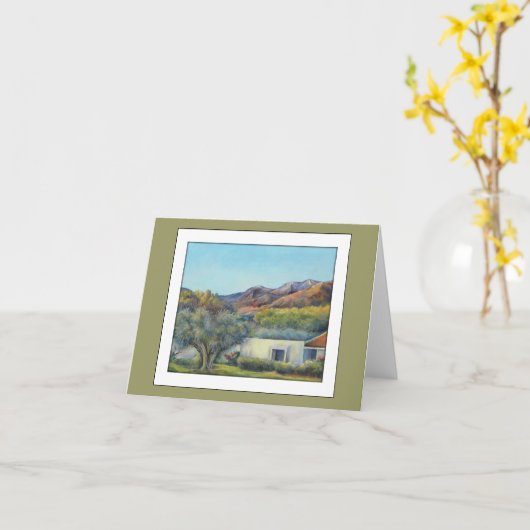 Carte Vue de l'aube (Fleur jaune)