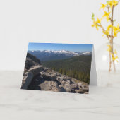 Carte Vue de Mitchell Peak au parc national Sequoia (Fleur jaune)