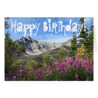 Cartes de v ux Joyeux Anniversaire Montagnes 